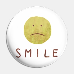 Sad smile Pin