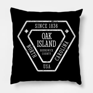 Oak Island, NC Summertime Vacationing Sign Pillow