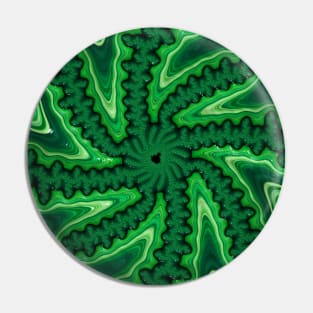 Malachite Fractals 1 Pin