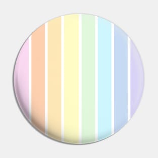 Pastel rainbow stripe - vertical Pin