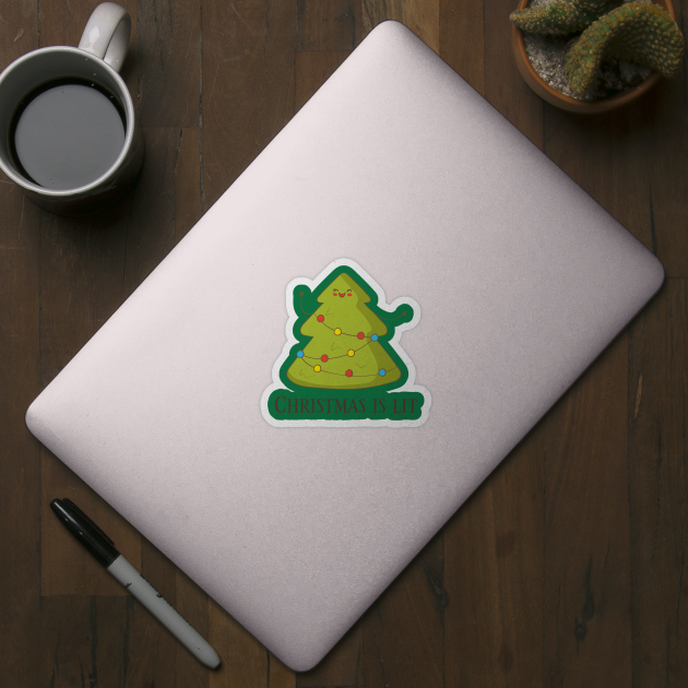 Cute Christmas Tree Sticker