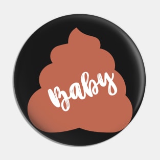 Baby Poop Family Emoji Sticker Pin