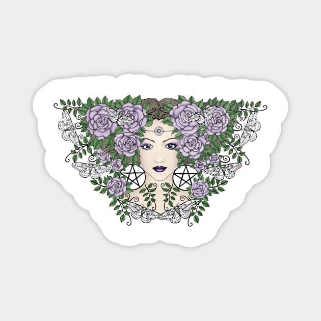 Magic Garden Goddess Magnet by stickypixie