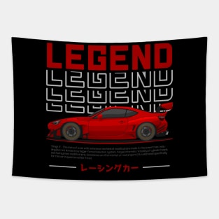 Midnight Racer Red GT 86 JDM Tapestry