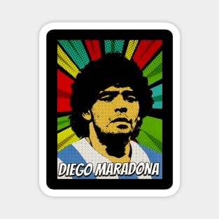 Diego Maradona Pop Art Design // Fan Art Magnet