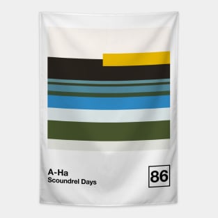 Scoundrel Days / Minimalist Style Graphic Artwork Design Tapestry