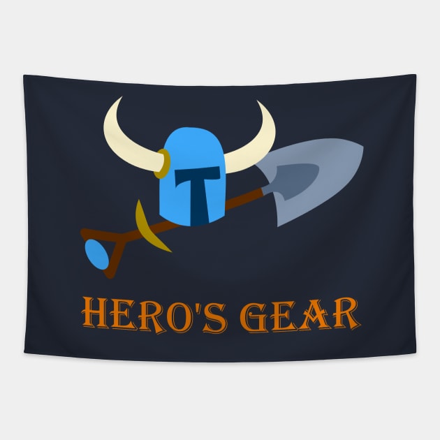 Hero's Gear Tapestry by WonderEggplant