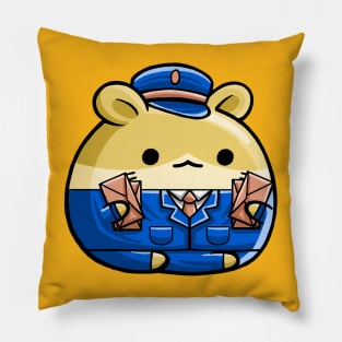 Cute Hamster Postman Pillow