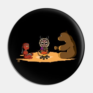 Hunter Ninja Bear - Tea Party Pin