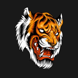 Angry Tiger Head T-Shirt