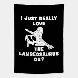 Lambeosaurus fossil skull Tapestry