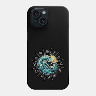 ZODIAC Aquarius - Astrological AQUARIUS - AQUARIUS - ZODIAC sign - Van Gogh style - 8 Phone Case