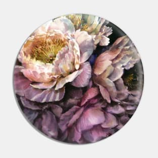 Peonies on a dark background Pin