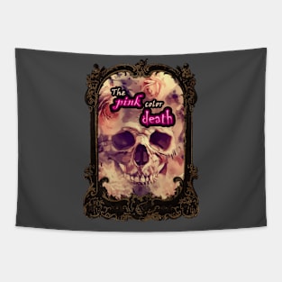 The pink color death - gothic pink roses Tapestry