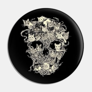 Cat Skull Fascination Pin