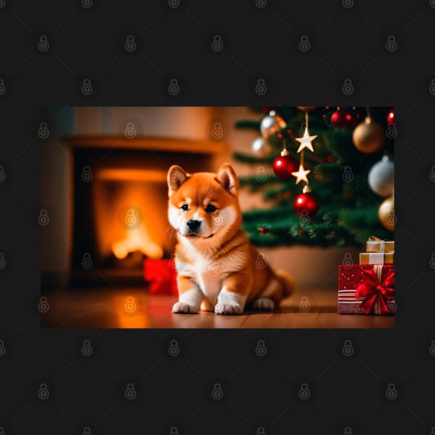 Cute Shiba Inu Puppy's First Christmas by nicecorgi