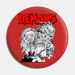 Demons Pencil Art 89Horror Pin