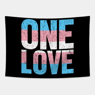 Transgender Pride Flag - ONE LOVE Tapestry