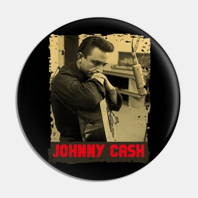 Vintage Johnny Cash Pin by eyeofshe