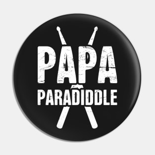 Papa Paradiddle – Funny Percussion Design Pin