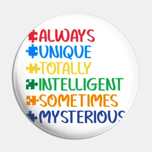 Autism Awareness Gift for Birthday, Mother's Day, Thanksgiving, Christmas Pin