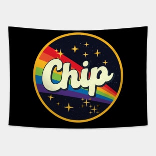 Chip // Rainbow In Space Vintage Style Tapestry