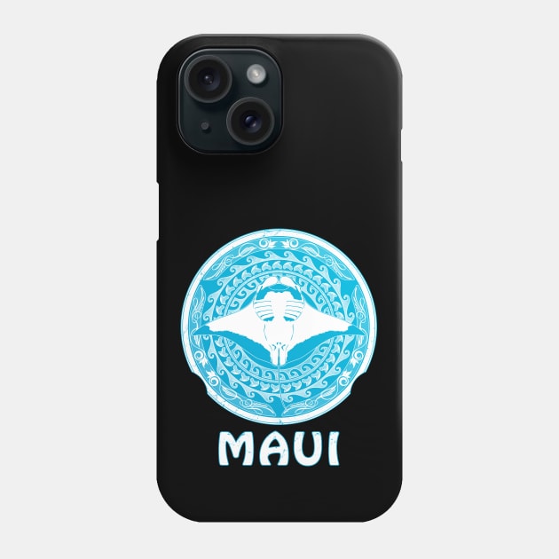 Manta Ray Shield of Maui Phone Case by NicGrayTees