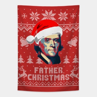 Thomas Jefferson Father Christmas Tapestry