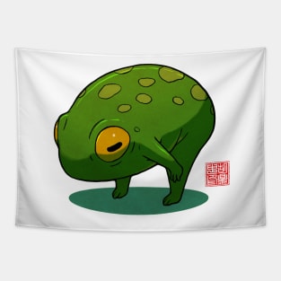 Yoga Frog Forward Half Bend Tapestry