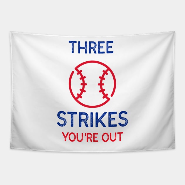 Funny Baseball Design for Baseball lovers. Tapestry by Eddie's Space