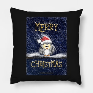 Owlish Christmas Cheer Pillow