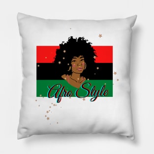 Afro-modern representation of the black community Pillow