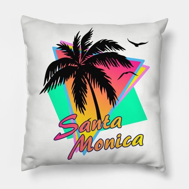 Santa Monica Pillow by Nerd_art