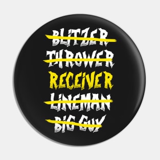 Receiver Blood Bowl Pin