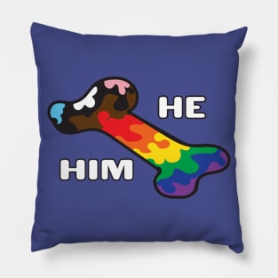 Pride In My Bones Pronouns He/Him Pillow