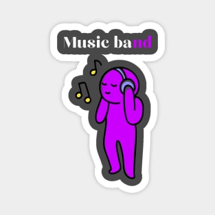 Music bande cute graphic design Magnet