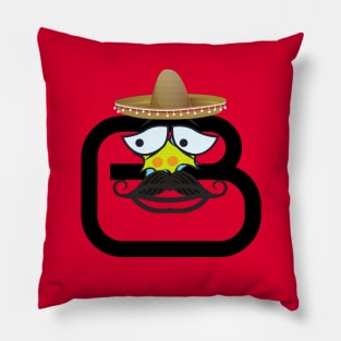 Funny Mexican B Initial Pillow