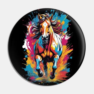 colorful horse Pin