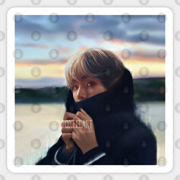 Taehyung by Foxlee.art - Bts Army - Sticker