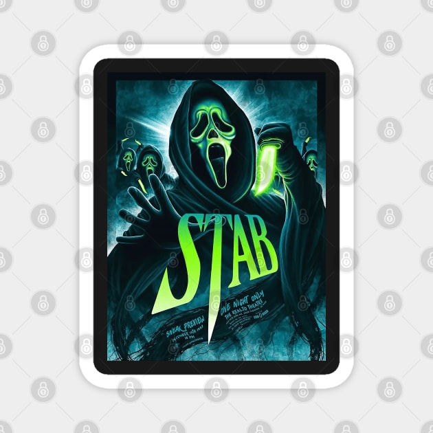 Scream movie - Stab Movie Magnet by oakley0