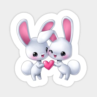 rabbit heart Magnet