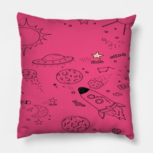 space and alien Pillow