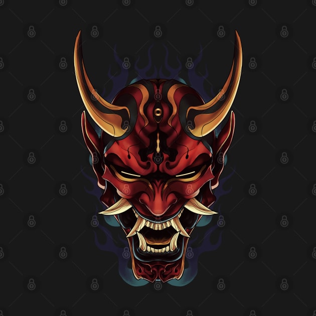 Red Oni Mask by Mang Kumis