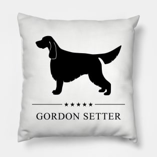 Gordon Setter Black Silhouette Pillow