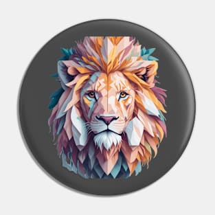 The Vibrant Mosaic Colors of the Lion Pin