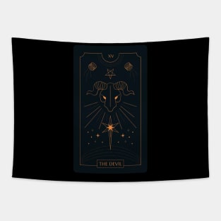 The Devil Tarot Card Tapestry