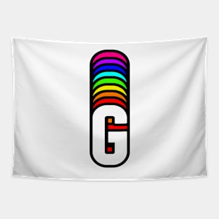 Rainbow Letter, G Tapestry