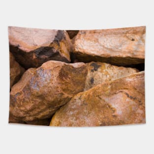 Big boulders on the beach Tapestry