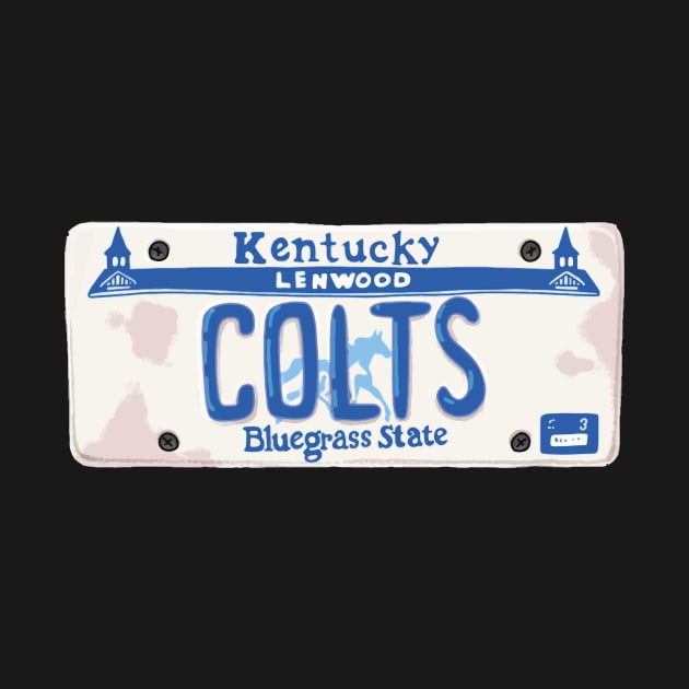 Hoops Lenwood Colts Number Plate by Bevatron