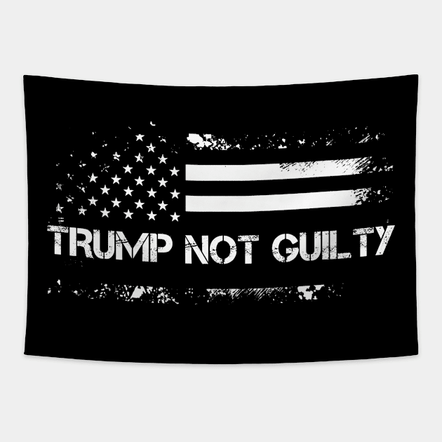 Trump Not Guilty, We Are Trump. Tapestry by Traditional-pct